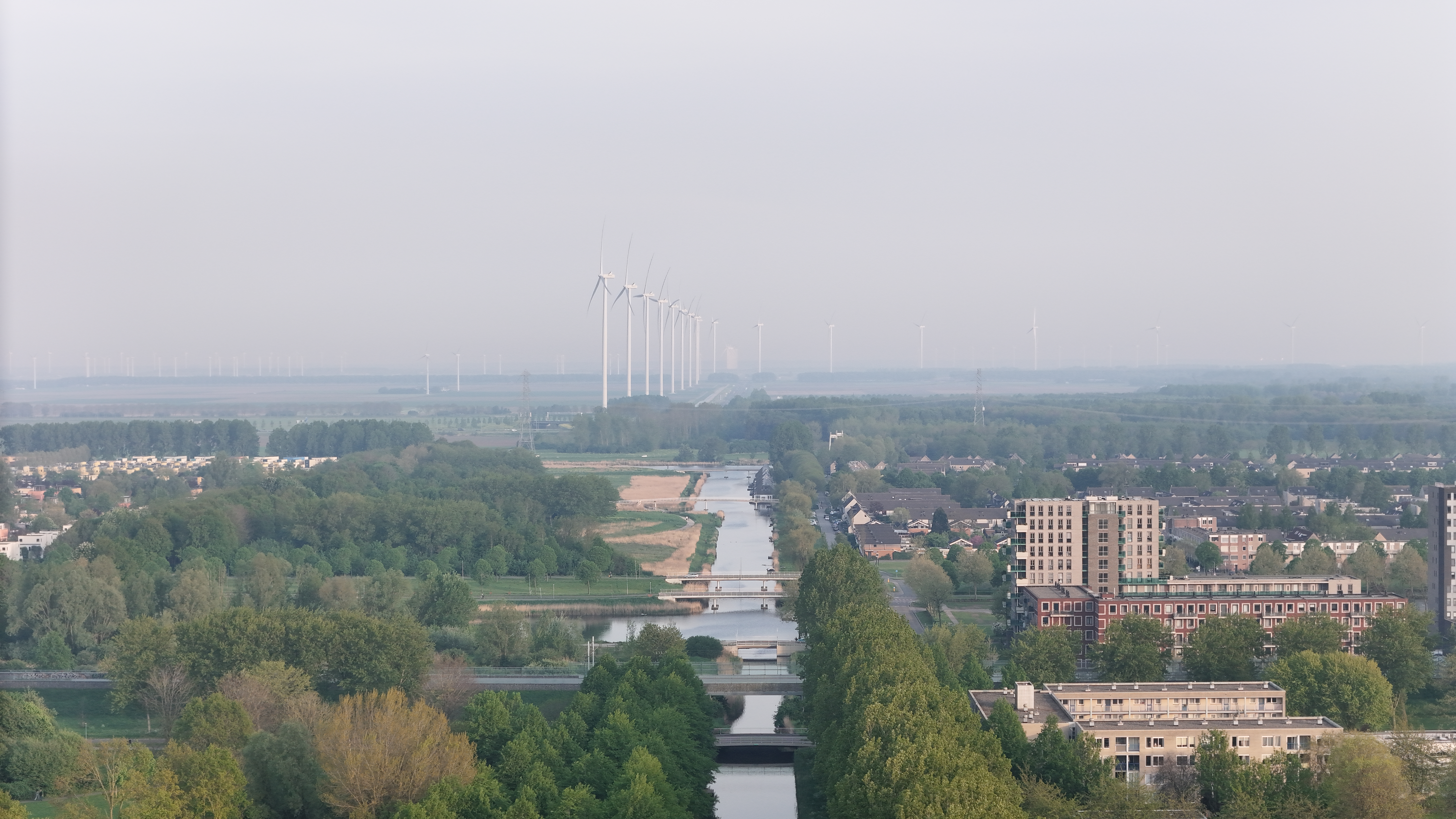 Luchtfoto Nederlandse landschap